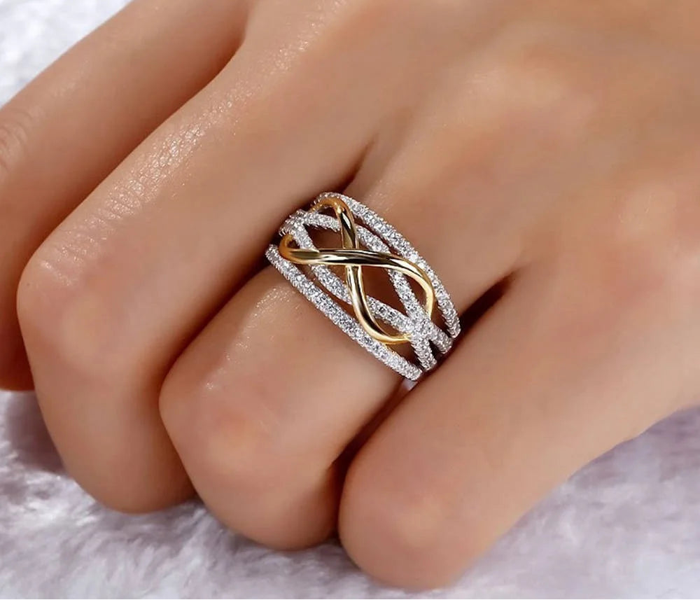 Infinity Love Sterling Silver Ring