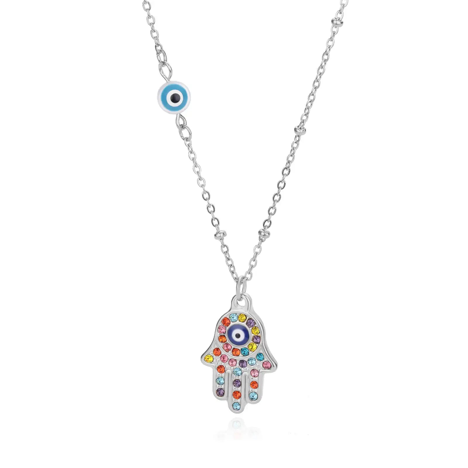 Turkish Hamsa Evil Eye Necklaces